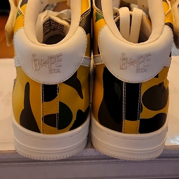 Bape Bapesta Authentic Camo Sneakers Size 13 - Picture 6 of 10